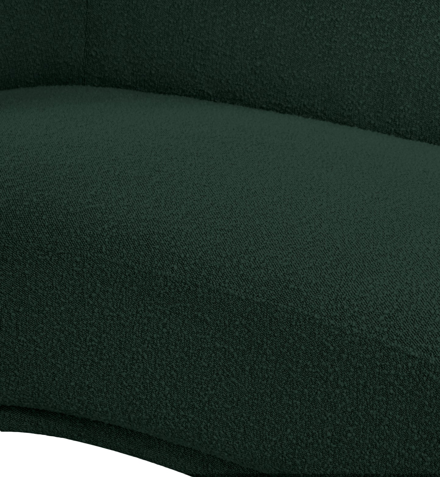 sawyer green boucle fabric chair c