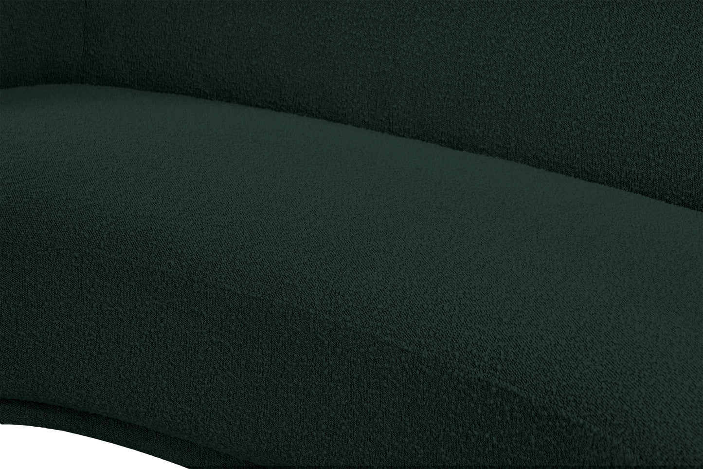 sawyer green boucle fabric loveseat l