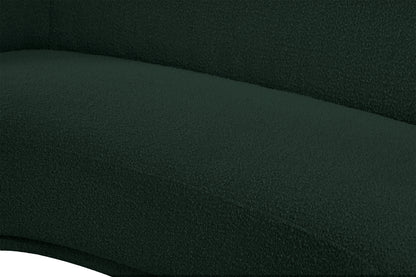 Sawyer Green Boucle Fabric Loveseat L