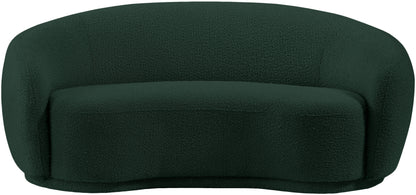 Sawyer Green Boucle Fabric Loveseat L