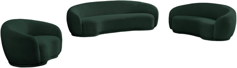 Sawyer Green Boucle Fabric Sofa S