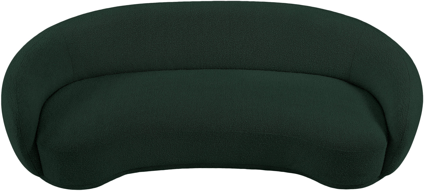 sawyer green boucle fabric sofa s