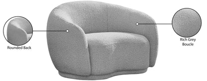 Sawyer Grey Boucle Fabric Chair C