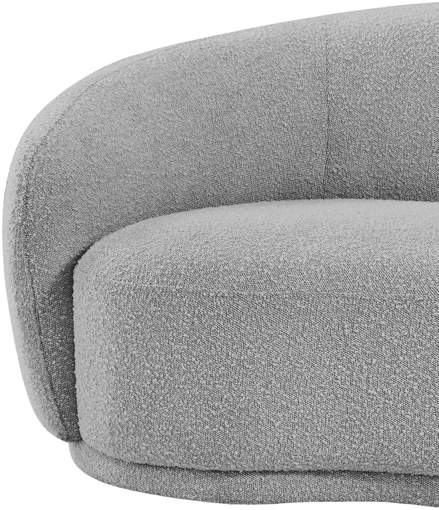 sawyer grey boucle fabric chair c