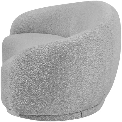 Sawyer Grey Boucle Fabric Loveseat L