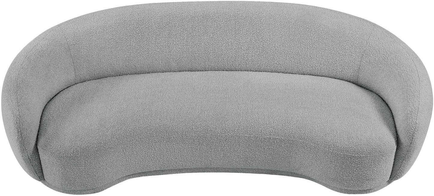 sawyer grey boucle fabric sofa s