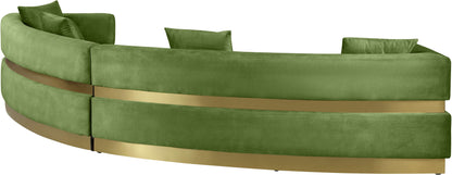 Napa Olive Velvet 2pc. Sectional Sectional