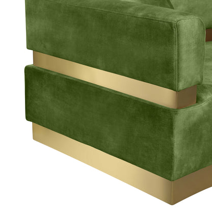 Napa Olive Velvet 2pc. Sectional Sectional