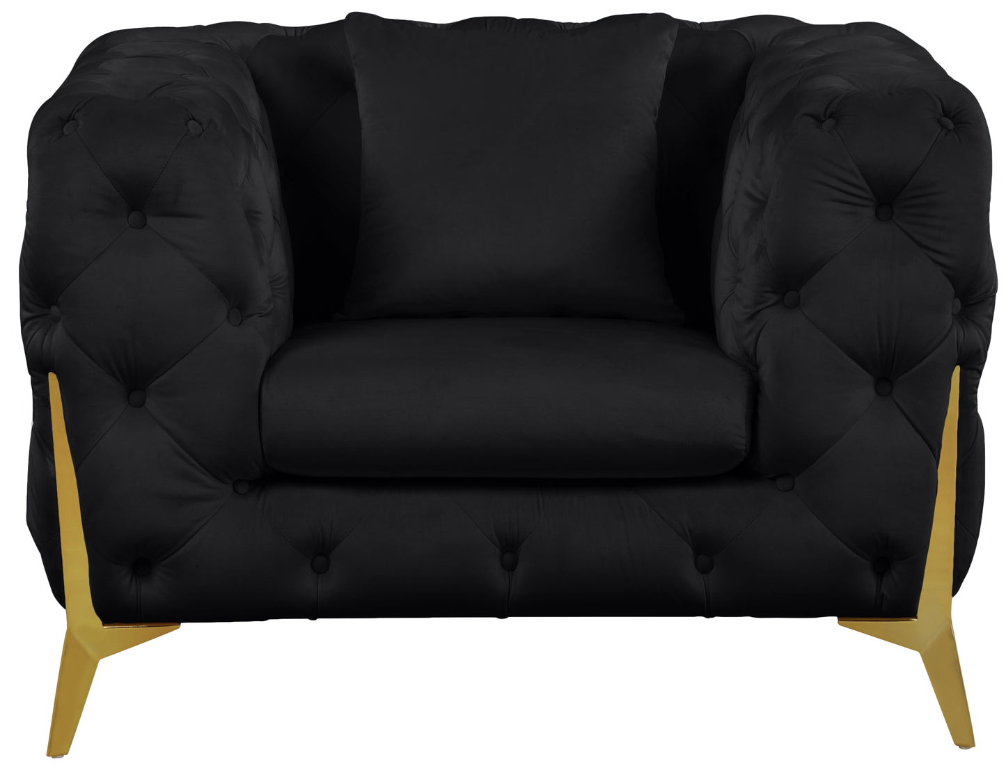 bristol black velvet chair c