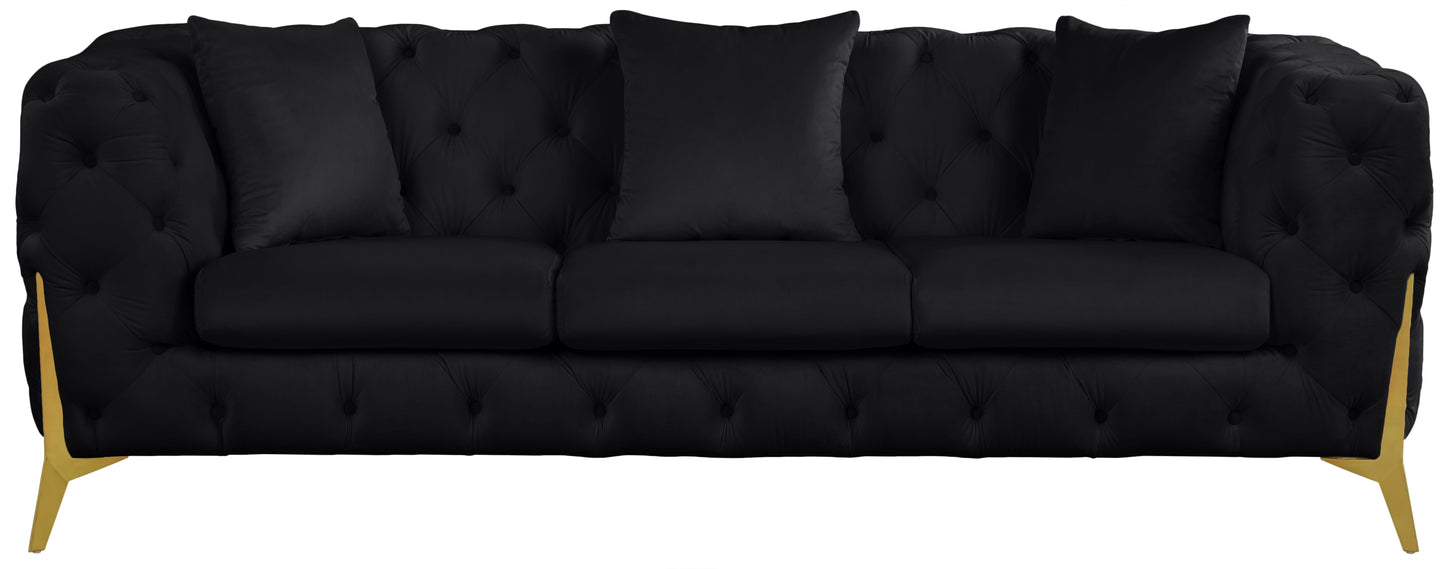 bristol black velvet sofa s