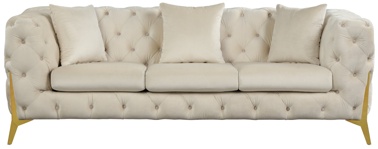 bristol cream velvet sofa s