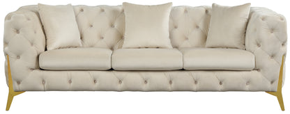 Bristol Cream Velvet Sofa S