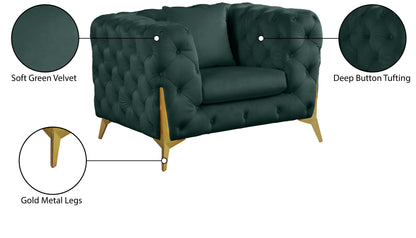 Bristol Green Velvet Chair C