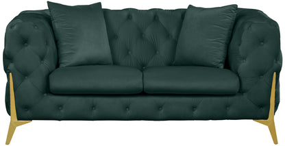 Bristol Green Velvet Loveseat L