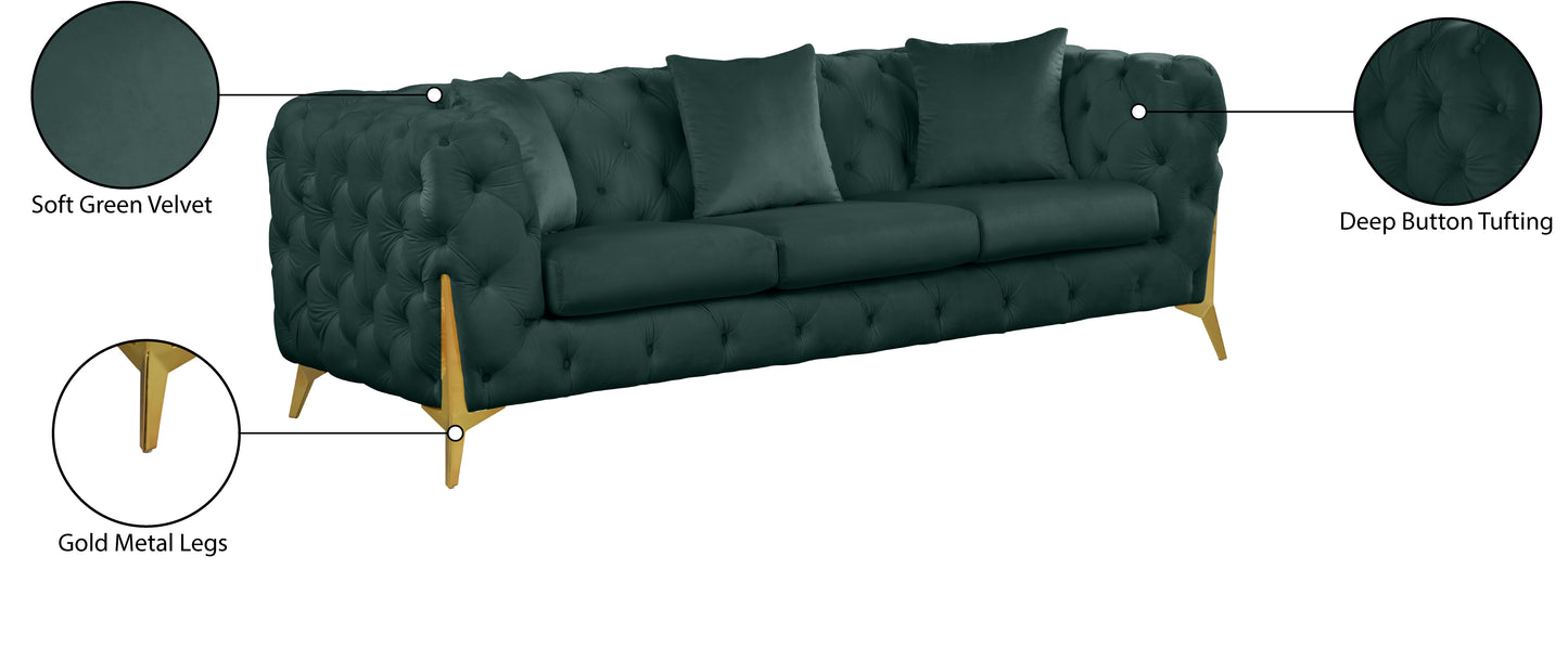 bristol green velvet sofa s