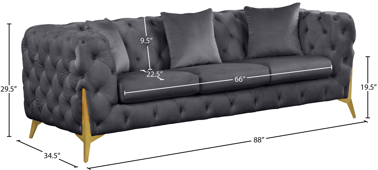 bristol grey velvet sofa s