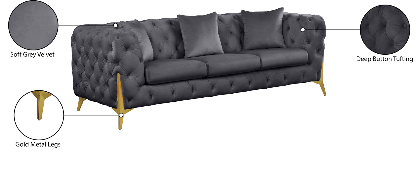bristol grey velvet sofa s
