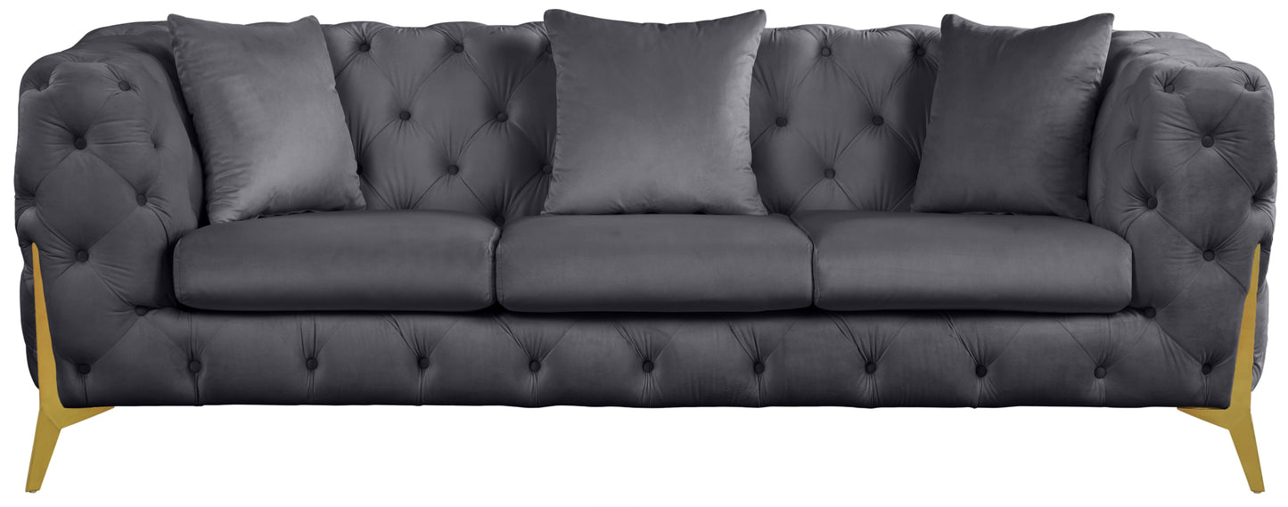 bristol grey velvet sofa s