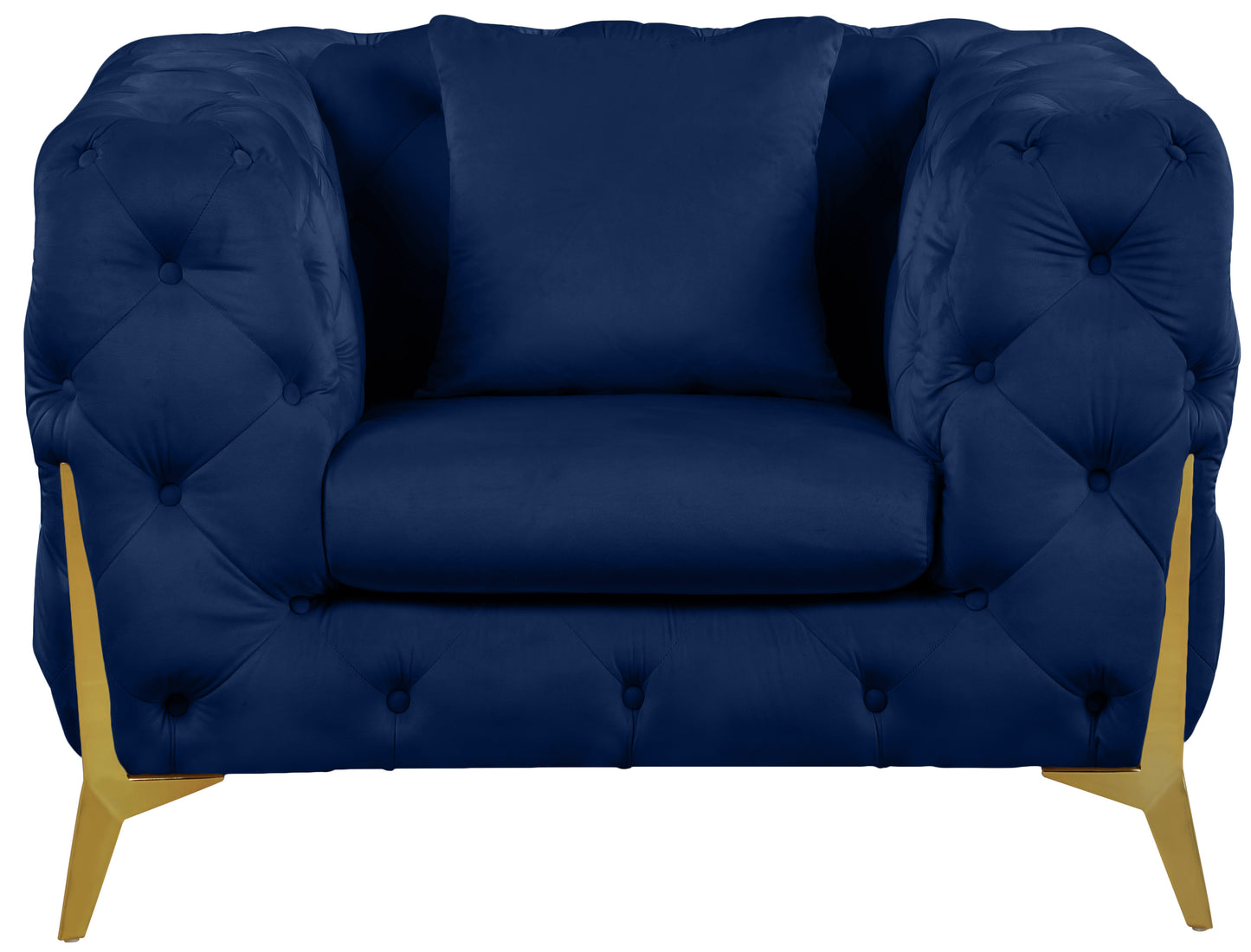 bristol navy velvet chair c