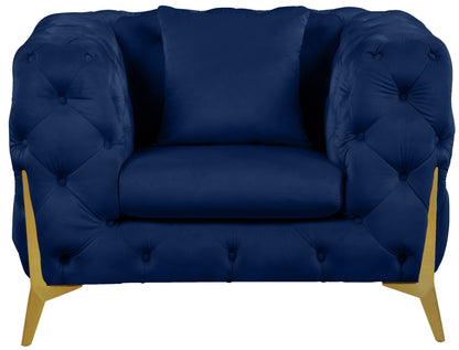 Bristol Navy Velvet Chair C