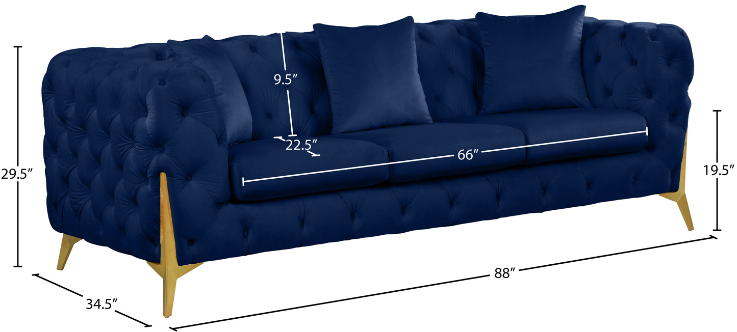 bristol navy velvet sofa s