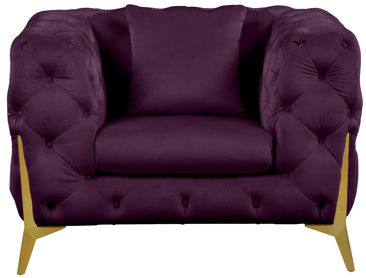 bristol purple velvet chair c