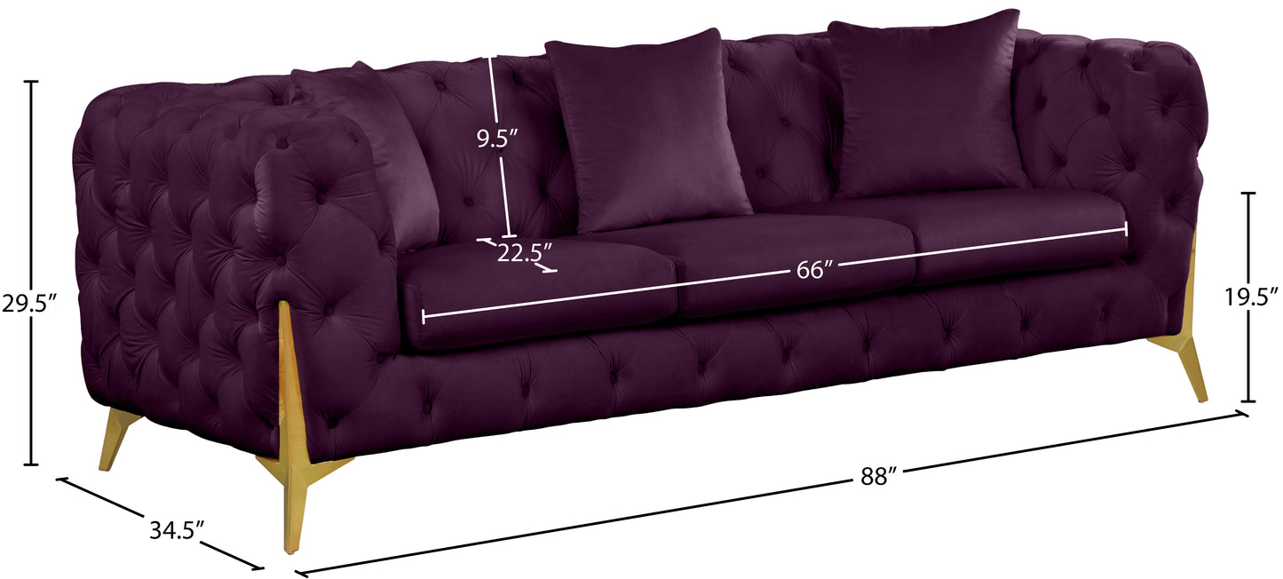 bristol purple velvet sofa s