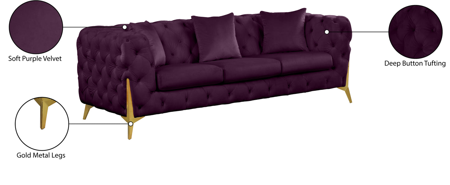 bristol purple velvet sofa s