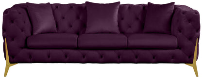 Bristol Purple Velvet Sofa S