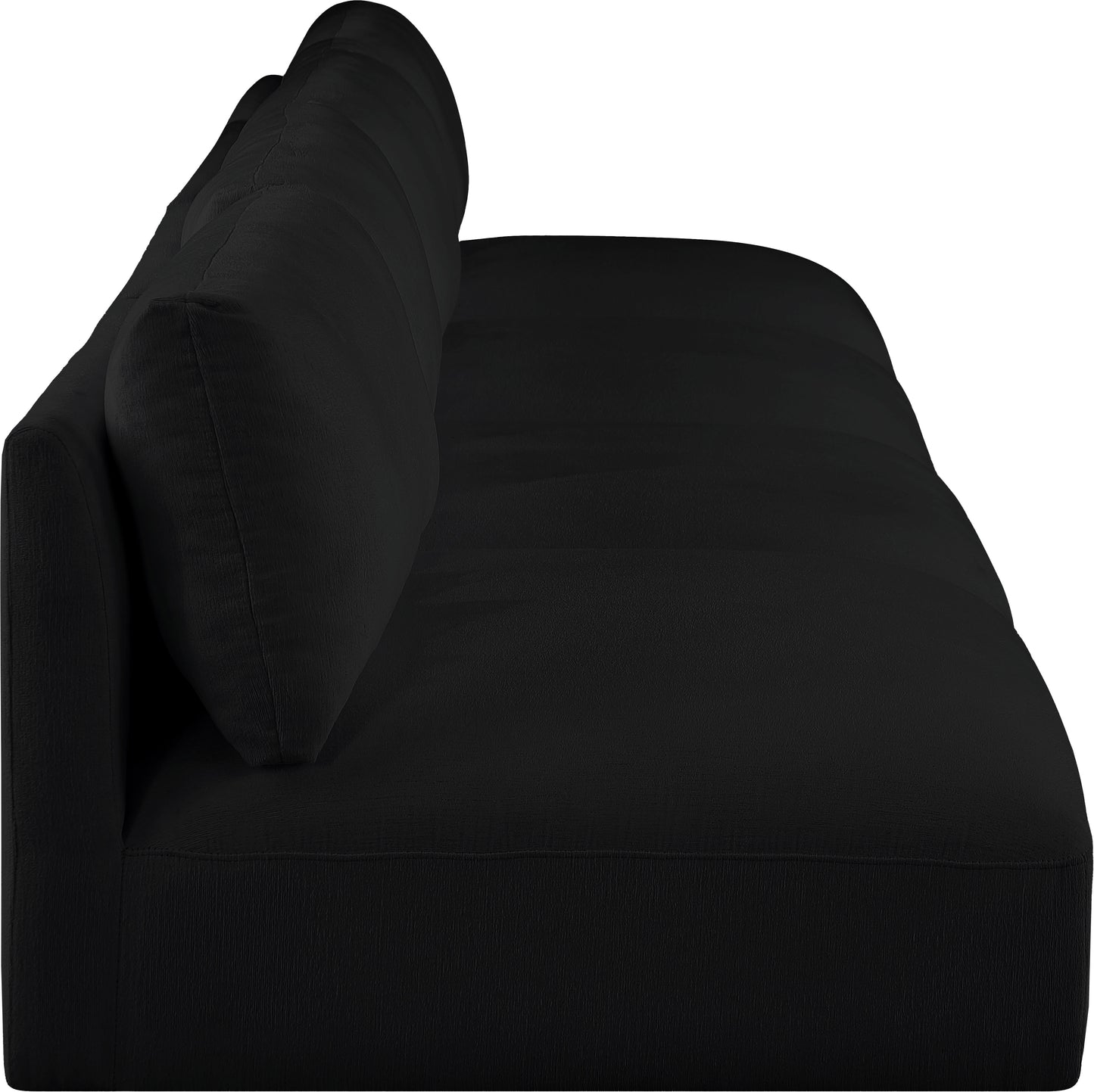 gibson black polyester fabric modular sofa s152a