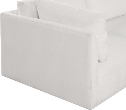 Gibson Cream Polyester Fabric Modular Sofa S114B