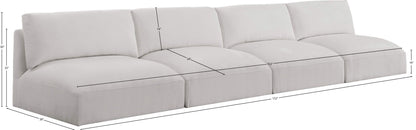 Gibson Cream Polyester Fabric Modular Sofa S152A