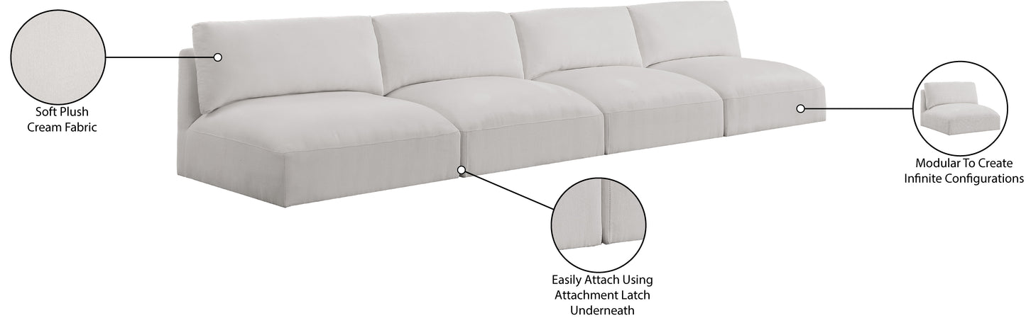 gibson cream polyester fabric modular sofa s152a