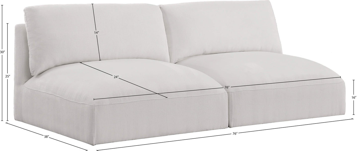 gibson cream polyester fabric modular sofa s76a