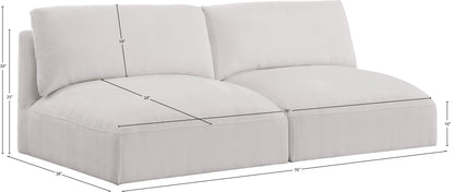 Gibson Cream Polyester Fabric Modular Sofa S76A