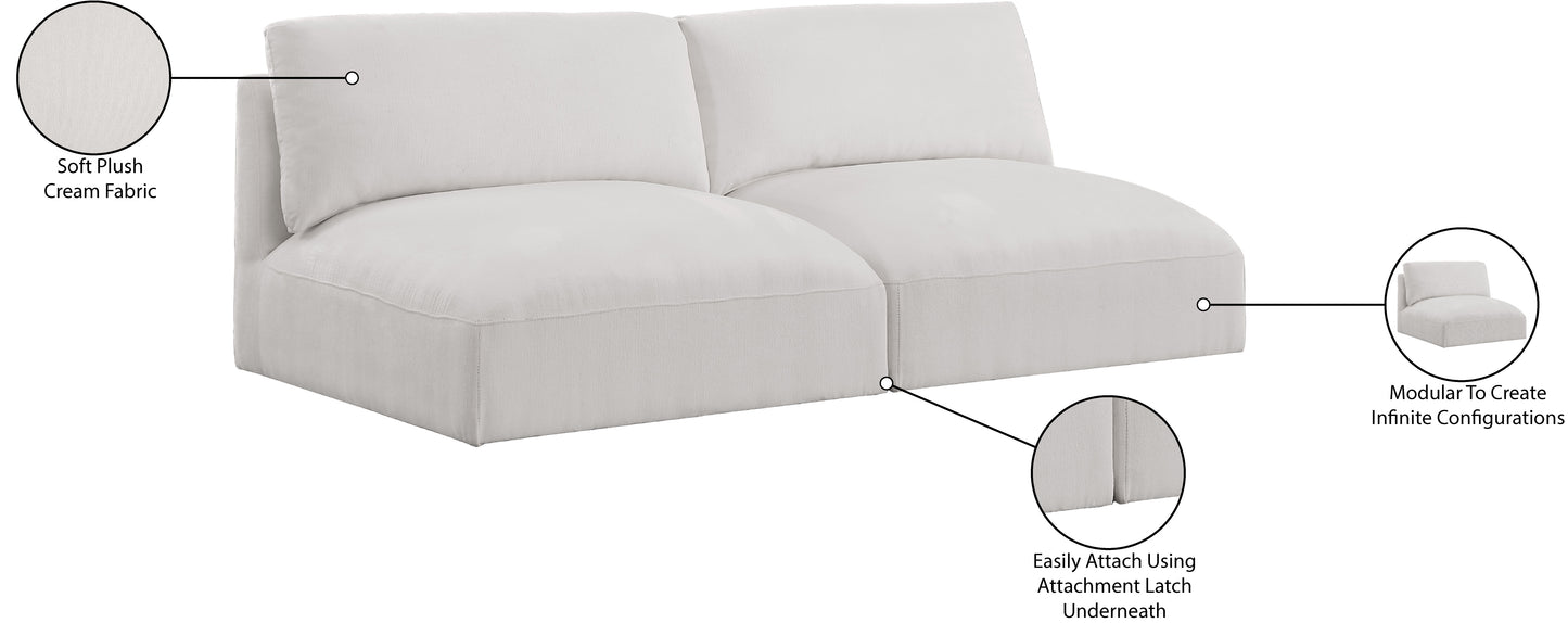 gibson cream polyester fabric modular sofa s76a