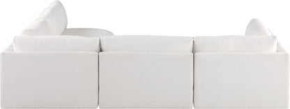 Gibson Cream Polyester Fabric Modular Sectional Sec4B