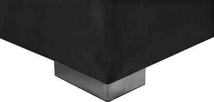 Candace Black Velvet 3pc. Sectional Sectional