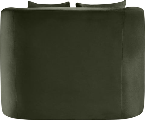 Jolie Green Velvet Upholstered Chair, 1 Piece (Style 2)