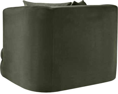 Jolie Green Velvet Upholstered Chair, 1 Piece (Style 2)