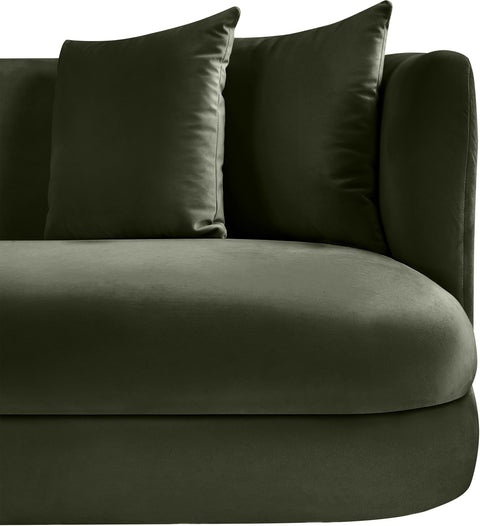 Jolie Green Velvet Upholstered Chair, 1 Piece (Style 2)