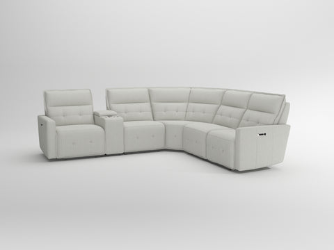 Cotterill (6)6-Piece Modular Power Reclining Sectional with Power Headrests