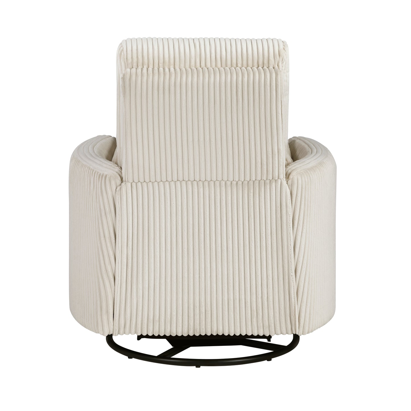 360 swivel glider recliner cream