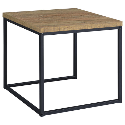 Gislen 3-piece Engineered Wood Coffee Table Set Mango and Black