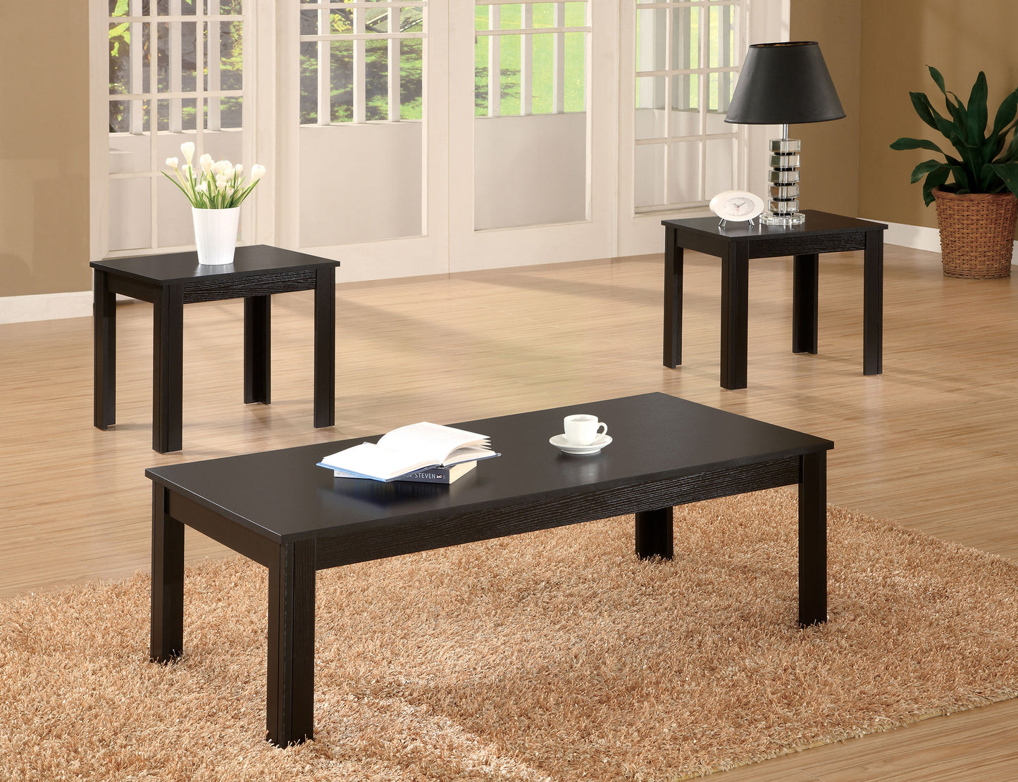 3 pc coffee table set