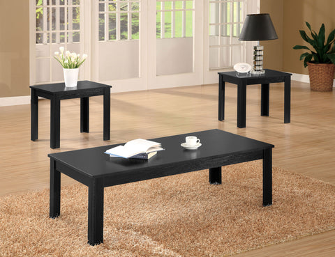 Patricia 3-piece Engineered Wood Coffee Table Set BlackBlack
