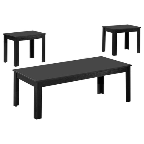 Patricia 3-piece Engineered Wood Coffee Table Set BlackBlack