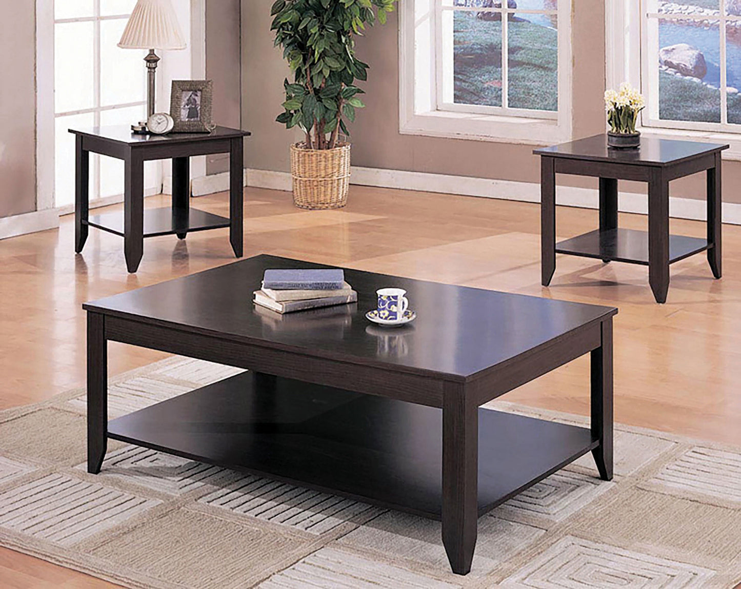 3 pc coffee table set