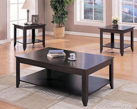 Chatsboro 3-piece Rectangular Coffee Table Set CappuccinoCappuccino