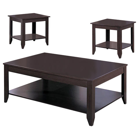 Chatsboro 3-piece Rectangular Coffee Table Set CappuccinoCappuccino